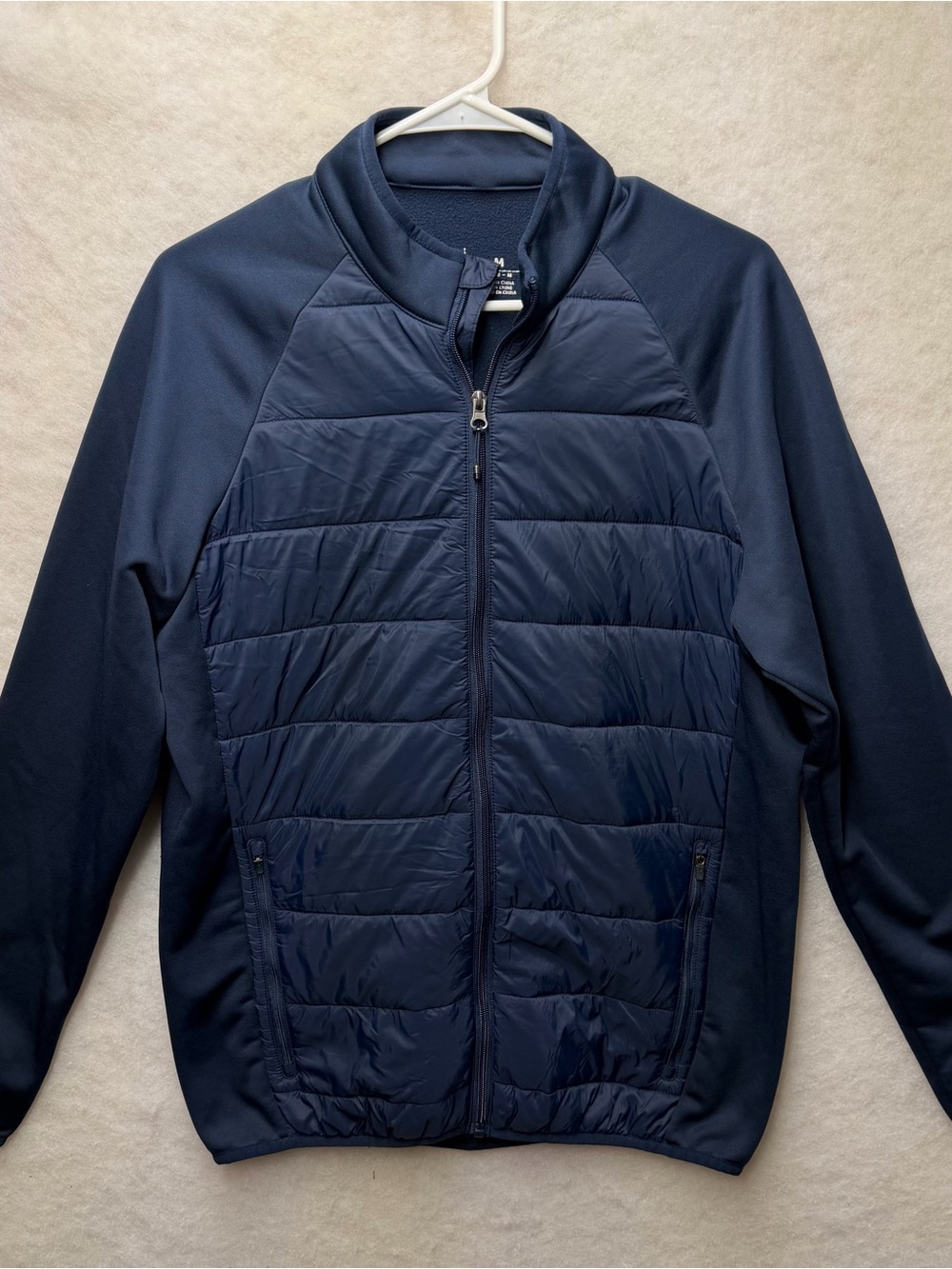 Antigua Men's Navy Quilted Performance Jacket